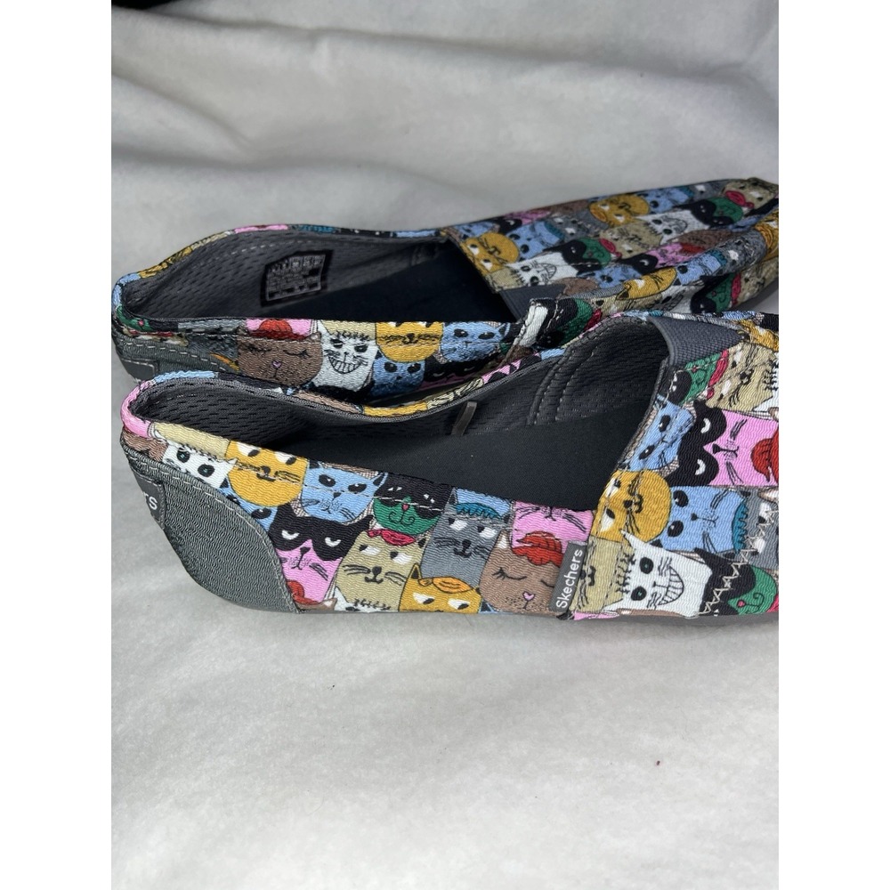Sketchers Memory Foam Slip on Sketchers Women's 8 Cat Design - Picture 10 of 10